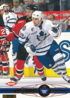 2000-01 Pacific COPPER #389 JEFF FARKAS - x/40 - Toronto Maple Leafs