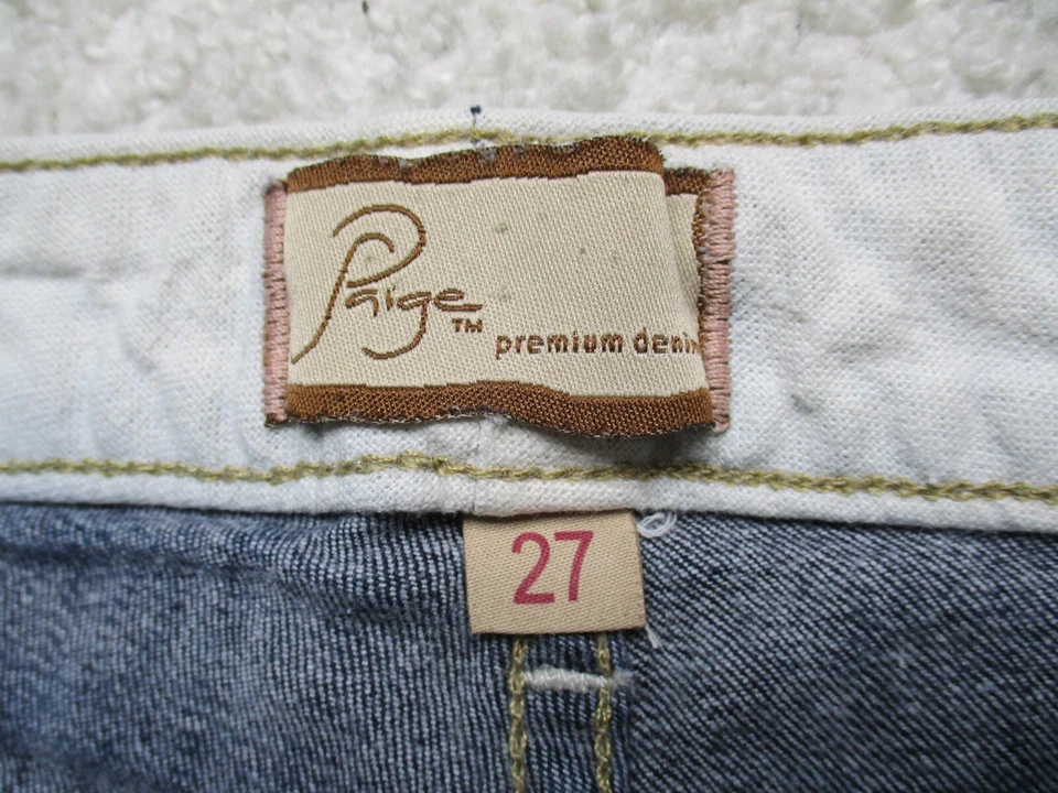 Paige шорты женщин 27 синий джинсовой ткани отрезать Hot шорты Fray хлопок эластичной - Изображение 3 из 4