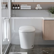 Heated Toilet Modern Smart Toilet Automatic Flushing One Piece Pre-Wet Toilet
