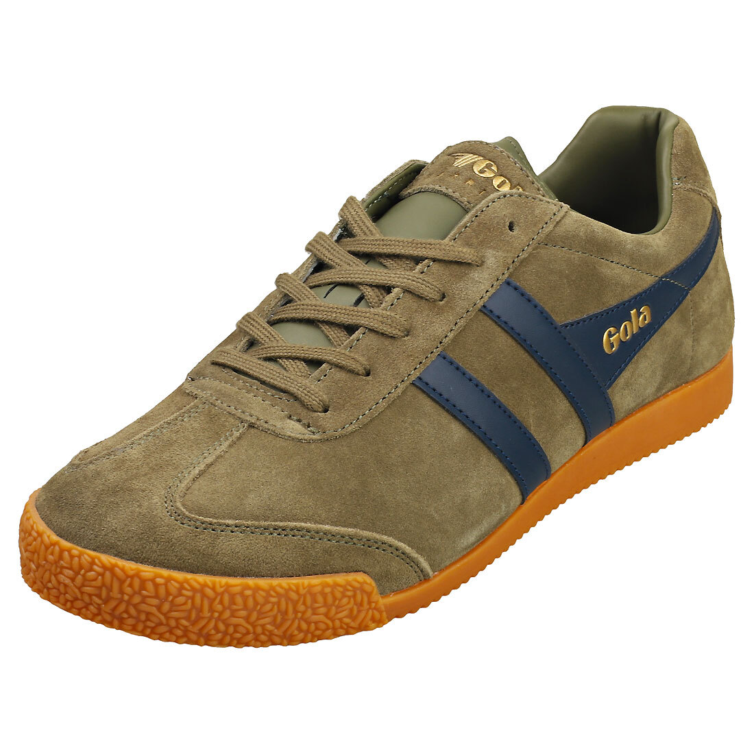 Gola Harrier Uomo Khaki Navy Formatori Classico - 41 EU