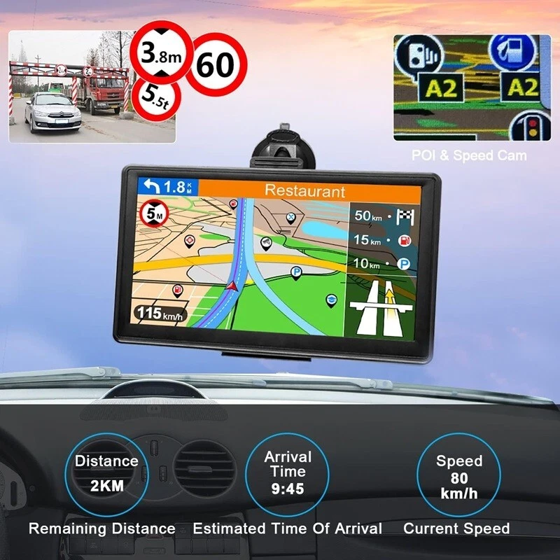 Semi Truck Gps Commercial Driver Accessories Navigation System Trucker 2025 Maps - Image 3 of 4