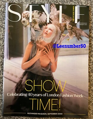 Sunday Times Style Magazine London Fashion Week 11/2/24 New Uk Alexander McQueen