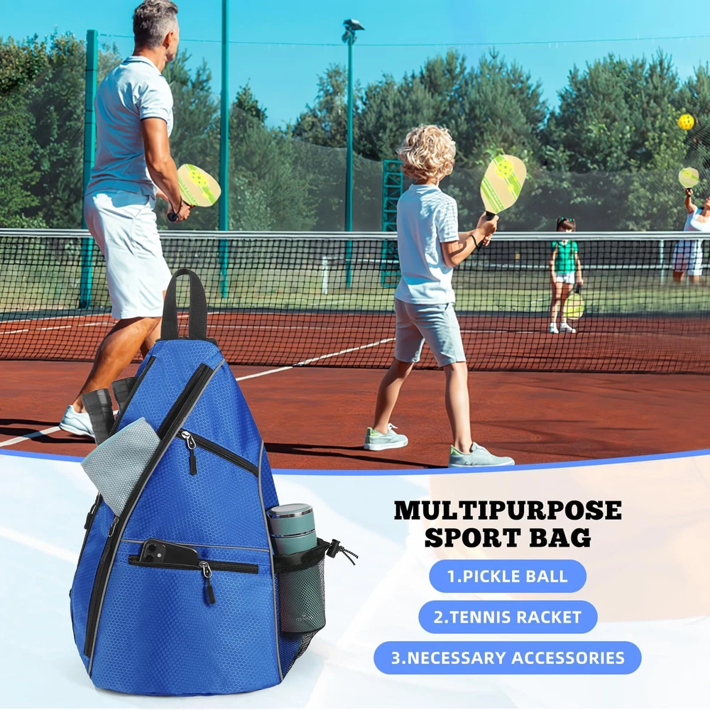 Pickleball Bag For Men Women Pickleball Backpack Crossbody Sling Bag Pickleball Bag For Men Women Pickleball Backpack Crossbody Sling Bag