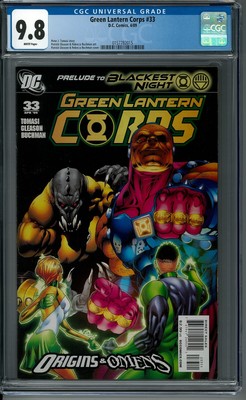 GREEN LANTERN CORPS #33 CGC 9.8 (4/09) DC comics white pages