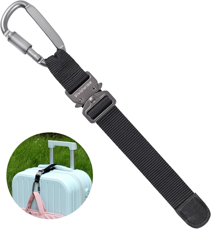 Luggage Straps, Add a Bag Luggage Strap Jacket Gripper, Metal Buckle