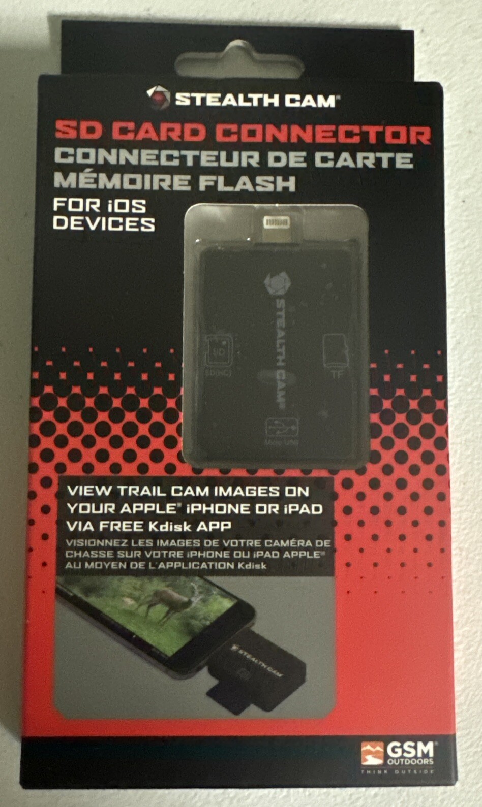 ✅Stealth  Cam SD Card Connector for iOS Device  New✅