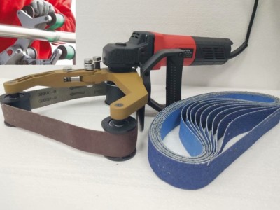 Pipe Polisher 20 Zirconia Sanding Belt Burnisher 7 Carbon Brush metal wood renew