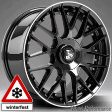 19 Zoll UX21 Felgen 8,5x19 5x108 ET45 schwarz glanz pol Rand für Citroen Peugeot