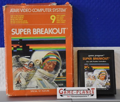 Super Breakout Atari VCS 2600 OVP (1978) mit Hülle Multimedia-Point
