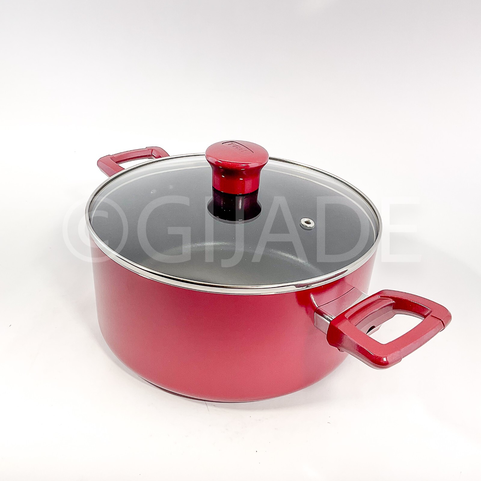 T-fal Nonstick  Aluminum 5-qt Casserole Pot  Red Cookware New