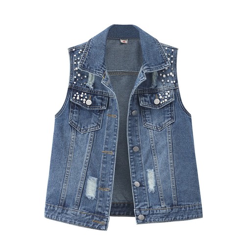 Womens Jeans Waistcoat Gilet Denim 
