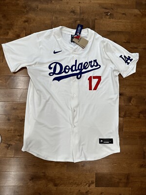 Nike Dodgers フーディ OHTANI 17 Mサイズ DRI-FIT Nike Men's Los Angeles Dodgers Shohei Ohtani #17 White Cool