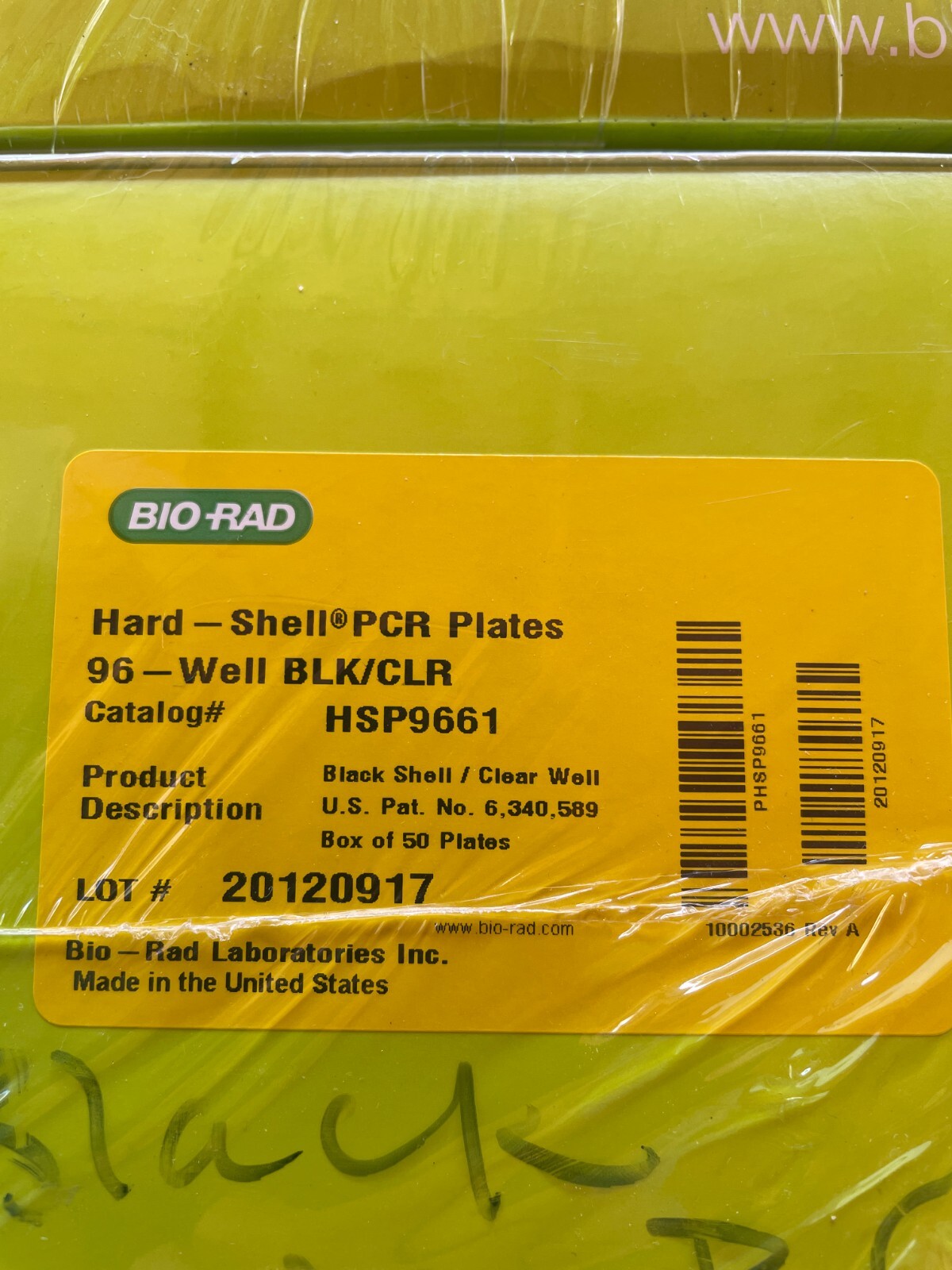 BioRad 96Well PCR Plates low profile thin wall skirted black/clear