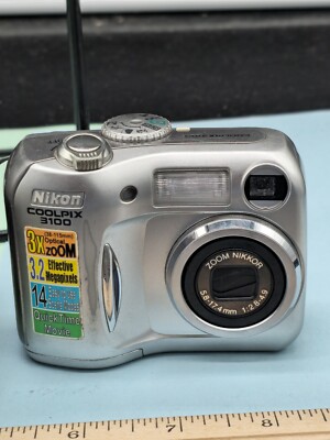 デジタルカメラ Nikon COOLPIX 3100 Nikon COOLPIX 3100 3.2MP Digital Camera - Silver Turns On | eBay