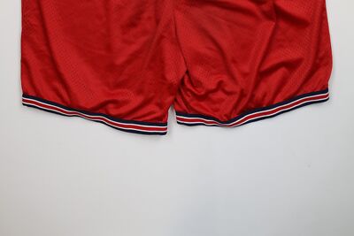 Vintage 90s Fila Mens XL Spell Out Striped Mesh Above Knee