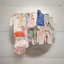 Lot Of 20 Pieces Baby Girl Clothes 3-6months Pre-owned  132 