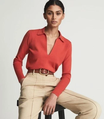 Women Reiss Sweater Coral 40 / L / 48 - Bild 1 von 4