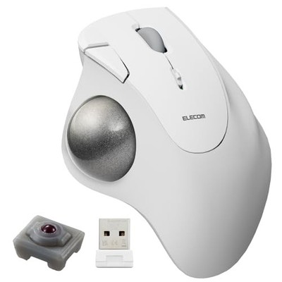 ELECOM IST Wireless Trackball Maus 2,4 GHz Daumenbedienung 36 mm Ball künstlich