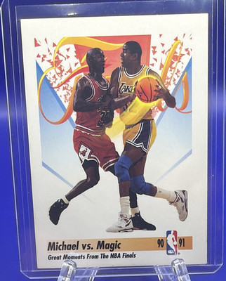SkyBox 1991-92 Michael Jordan Magic Johnson NBA Finals Card #333