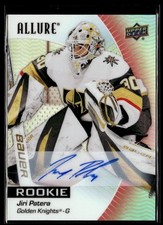 2023-24 Upper Deck Allure Red Rainbow Rookie Auto Jiri Patera Auto Vegas Golden