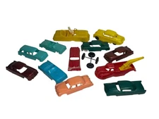 12 Vintage 1950's F&F Mold & Die Works & Others POST CEREAL Plastic Toy Car Lot