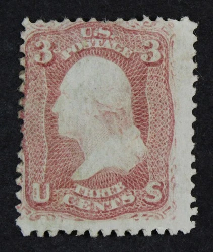 CKStamps: US Stamps Collection Scott#65 3c Washington Mint H OG Gum Dist