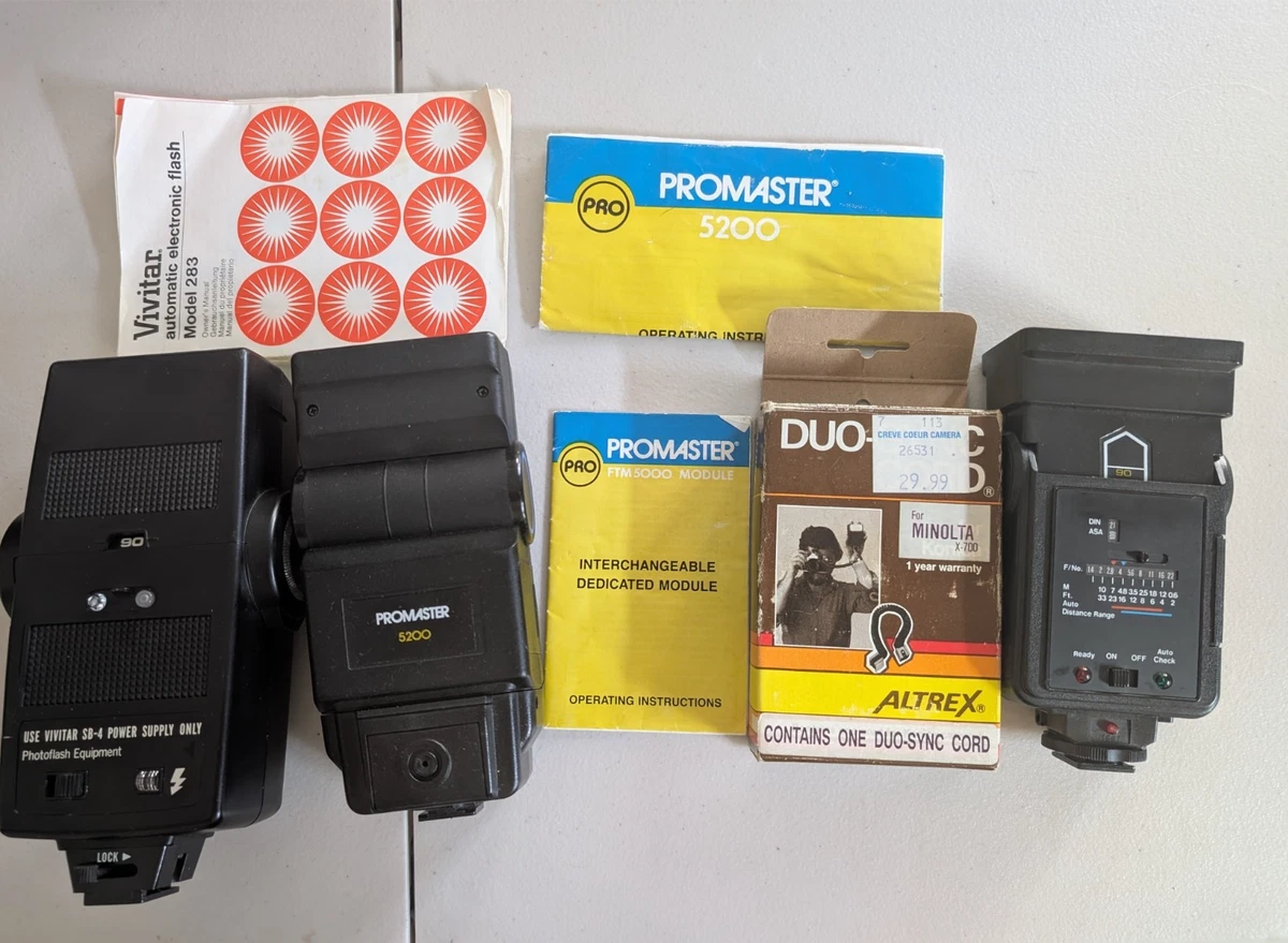 Câble Minolta Pour Flash Déporté – Avec Sabot Porte Flash – Pour X700