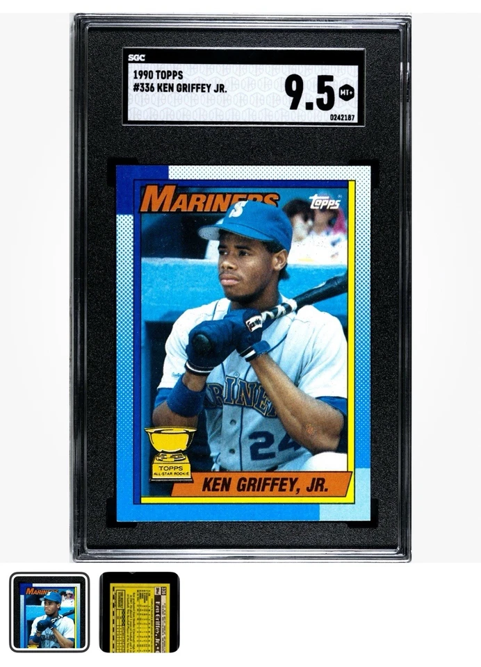 1990 Topps Ken Griffey Jr. #336 SGC 9.5 Gem как новый \ как новый+ - Изображение 2 из 3