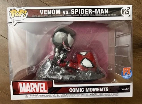 Funko Pop! Venom Vs. Spider-Man #625 Marvel Comic Moments PX Previews Exclusive