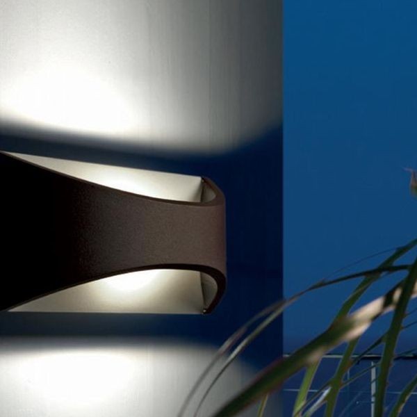 Sovil Moon Applique Esterno Caffè 5W LED: Sicurezza e Luce per Casa - 4