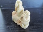 2 Vintage Chinese Stone Carving Pieces of Wisdom Monkeys — photo 5