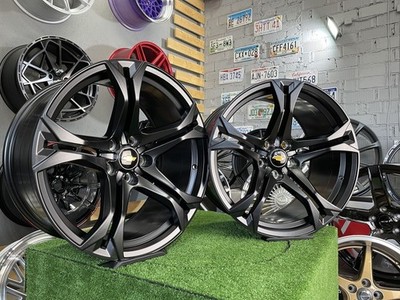 4x R20 Inch 5x120 Chevrolet 1le Mrr Style Black Half Matt Wheels: Für Camaro