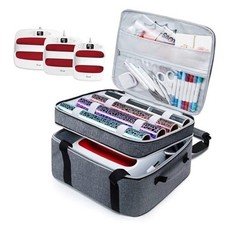 Double-Layer Carrying Case Compatible with Crict EasyPress 2 12"x10" and Grey