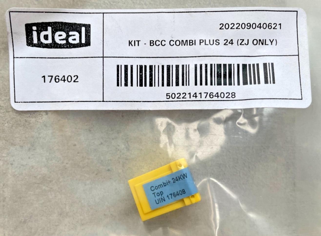 IDEAL 176402 LOGIC + COMBI 24 BCC COMBI PLUS 24 KIT (ZJ ONLY) NEW GENUINE