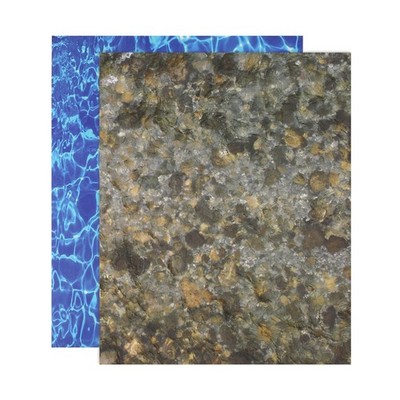Water Ripple Sheets, Dark Blue,Light Brown Water Wave Effect Stickers, Pack of 2