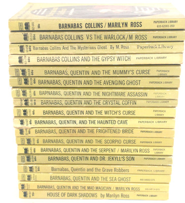 18 Dark Shadows Gothic PB Book Novels Marilyn Ross Barnabas ABC-TV Show Vintage