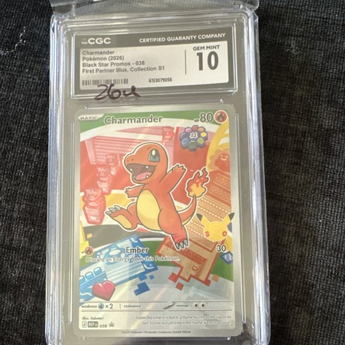 Charmander (Black Star Promo 038) CGC 10 GEM MINT Pokémon Card