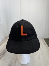 Vintage Union Made United Hatters Cap Milinery Black Hat With L