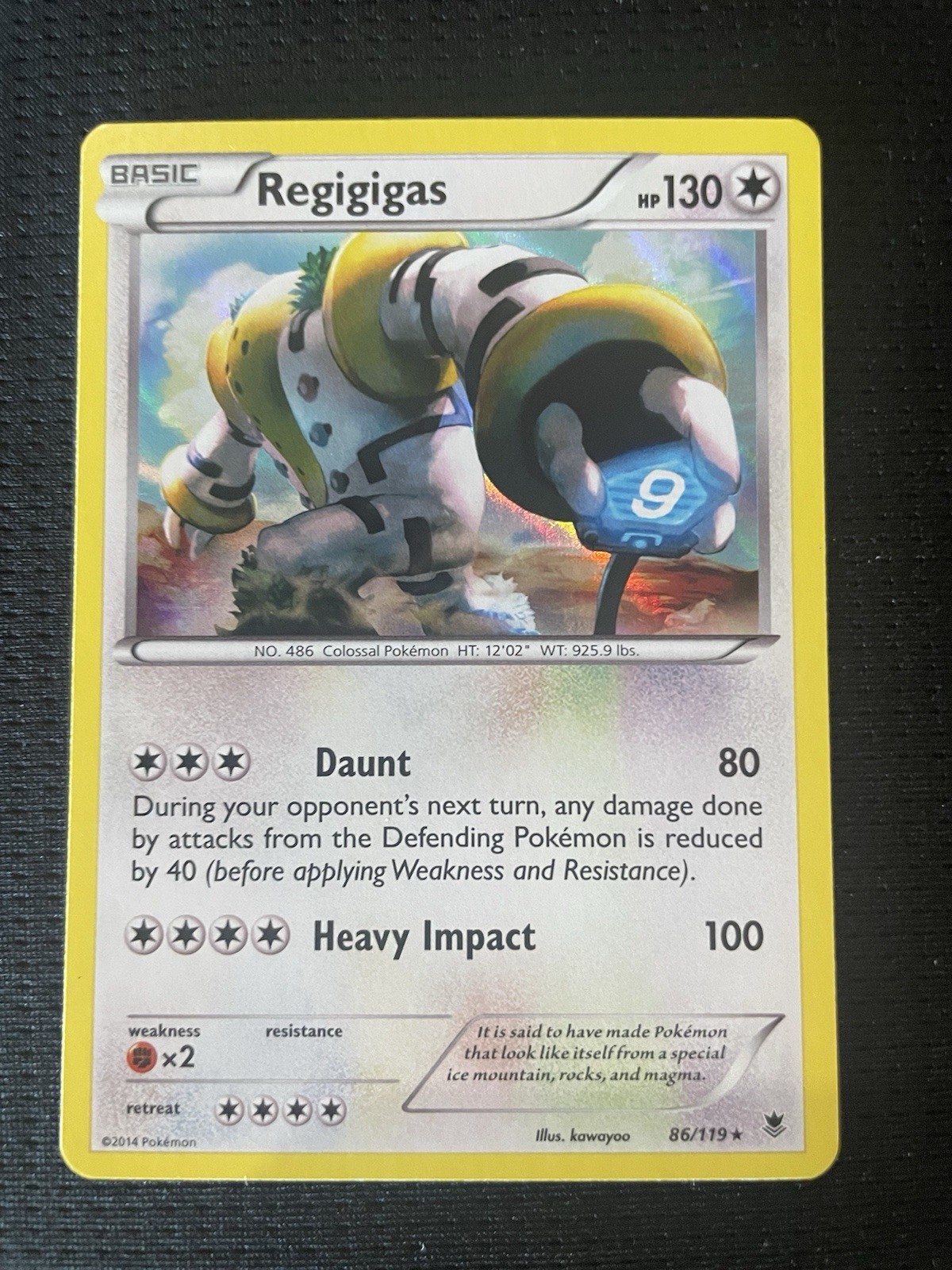 Regigigas 86/119 XY - Phantom Forces Holo NM Condition