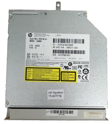 HP Pavilion 15-P231ng GUB0N SATA DVD Laufwerk CD DVD ±RW Dual Layer LG - Bild 1 von 3