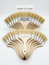 24-Pack Heavy-Duty 4-Inch Natural Bristle Chi...