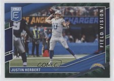 2022 Panini Donruss Elite Field Vision Green Justin Herbert #FV2 19jf
