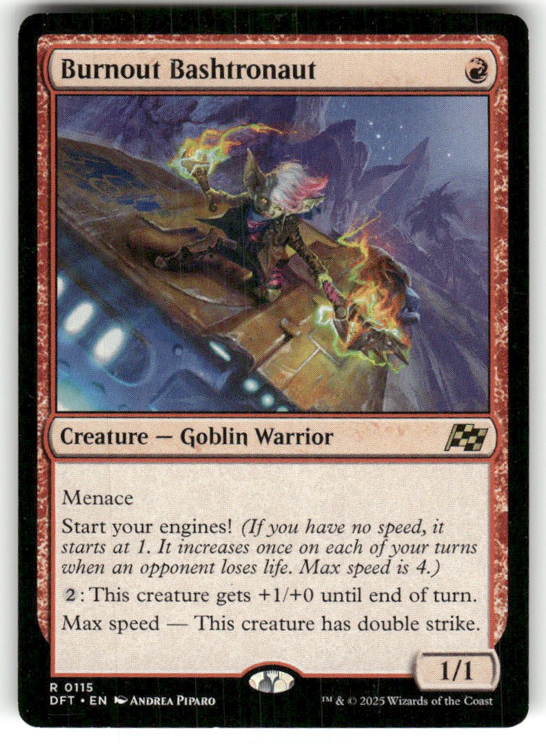 Burnout Bashtronaut 115 Rare Aetherdrift Magic: The Gathering Near Mint