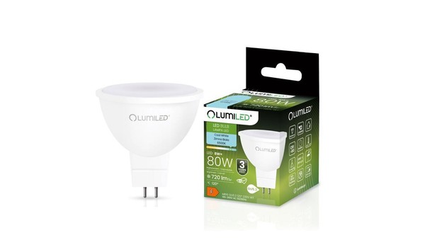 5904422766467 ŻAróWka LED GU5.3 MR16 8W = 80W 720Lm 6500K Zimna 120 Lumiled Lumi-image