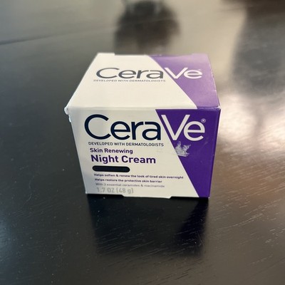 CeraVe SKIN RENEWING Face Night Cream w/ Peptide Complex 1.7oz NEW IN BOX