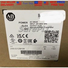 Allen Bradley 25B-E012N104 10HP FW 6.001 POWERFLEX 525 AC DRIVE US Free Tax