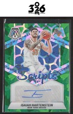 Isaiah Hartenstein 2023-24 Panini Mosaic Scripts Green Ice #MS-HAR