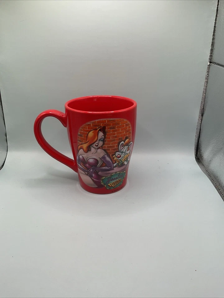 Taza RARA VINTAGE Jessica & Roger Rabbit Disney Store Foto 3 de 4