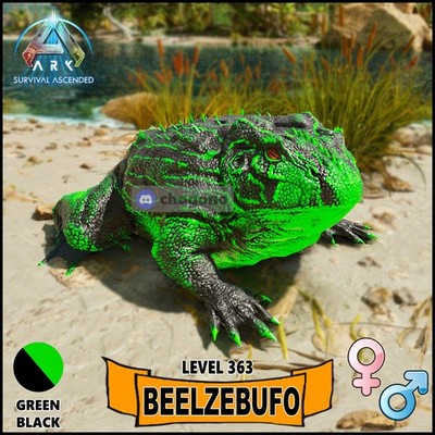 Ark Ascended PC/PS5/XBOX Official PVE Green Black BEELZEBUFO Level 363  