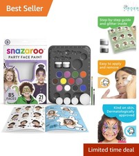 Face Paint Kit Ultimate Party Pack 12 Gel Colors Safe for Skin Kids Adults